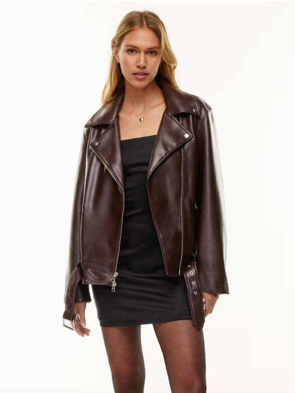 Aritzia Wilfred Shine Satin Mini Dress Black Size 0 - Picture 2 of 11